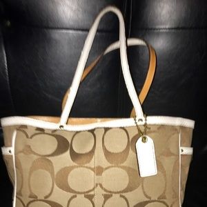 Khaki/Tan Coach Purse